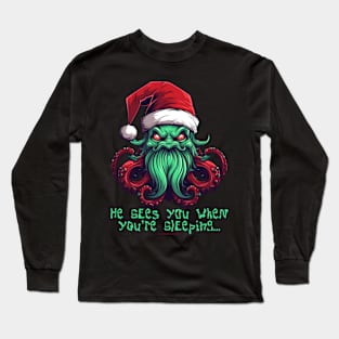 Cthulhu Christmas Long Sleeve T-Shirt